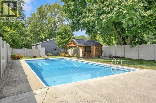 950 North Street, Dresden, ON - Outdoor With In Ground Pool With Backyard