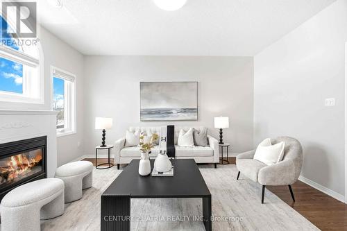 33 Eddington Place, Vaughan, ON - Indoor Photo Showing Living Room With Fireplace