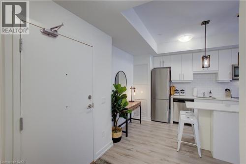 243 Northfield Drive E Unit# 208, Waterloo, ON - Indoor Photo Showing Kitchen With Stainless Steel Kitchen