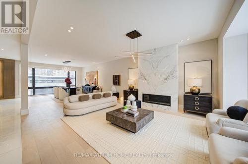 6 Hillholm Road, Toronto, ON - Indoor Photo Showing Living Room With Fireplace