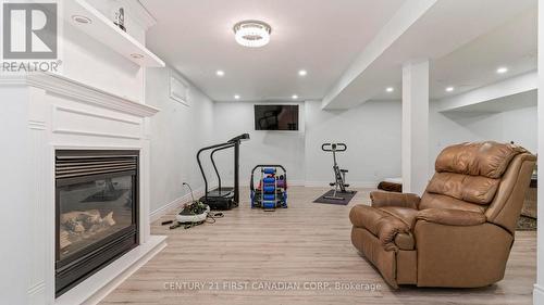35 Hummingbird Crescent, London South (South N), ON - Indoor With Fireplace