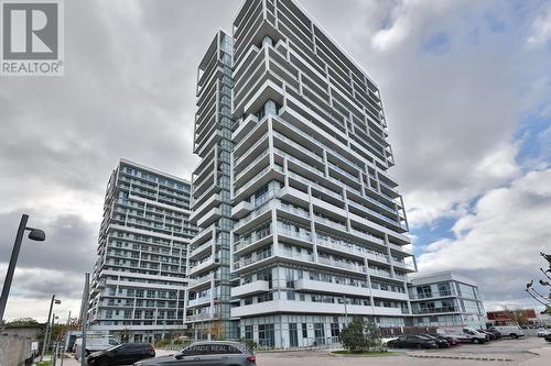 1709 - 55 Speers Road, Oakville, ON - Outdoor With Balcony With Facade