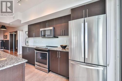1709 - 55 Speers Road, Oakville, ON - Indoor Photo Showing Kitchen With Stainless Steel Kitchen