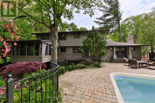 1293 Greenoaks Drive, Mississauga, ON - Outdoor With In Ground Pool With Deck Patio Veranda