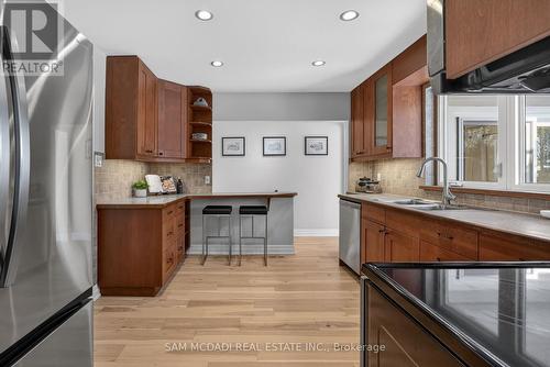 1655 Springwell Avenue, Mississauga, ON - Indoor Photo Showing Kitchen With Double Sink