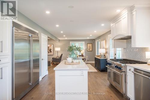 Second Prep Island & Industrial Fridge & Freezer - 5169 Wellington 125 Road, Erin, ON - Indoor Photo Showing Kitchen With Upgraded Kitchen