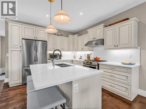 171 Woodycrest Avenue, Kingsville, ON - Indoor Photo Showing Kitchen With Double Sink With Upgraded Kitchen