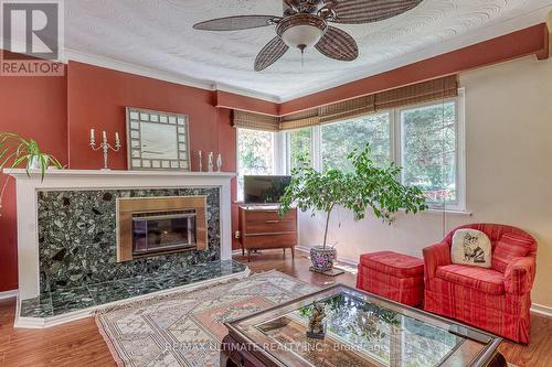 23 Westcroft Drive, Toronto, ON - Indoor Photo Showing Living Room With Fireplace