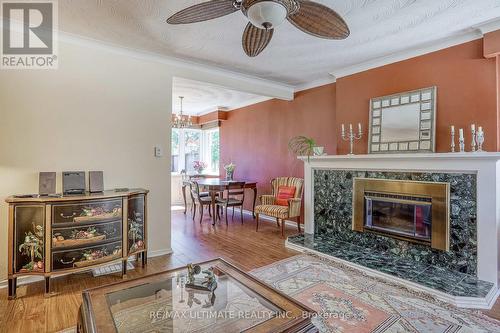 23 Westcroft Drive, Toronto, ON - Indoor Photo Showing Living Room With Fireplace