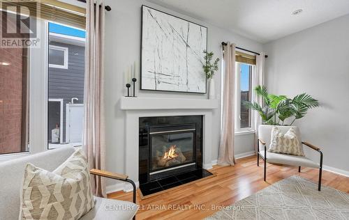 16 Peony Street, Markham, ON - Indoor Photo Showing Living Room With Fireplace