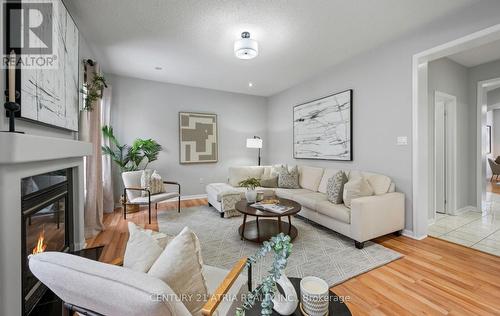 16 Peony Street, Markham, ON - Indoor Photo Showing Living Room With Fireplace