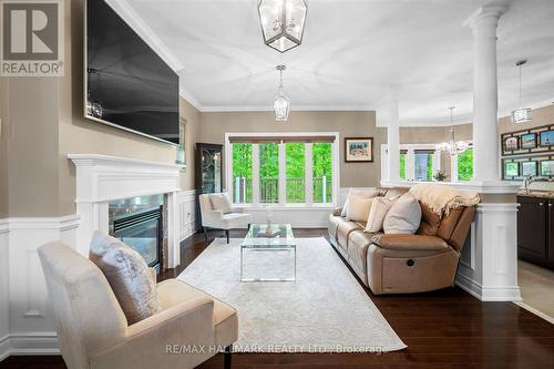 24 Diamond Valley Drive, Oro-Medonte, ON - Indoor Photo Showing Living Room With Fireplace