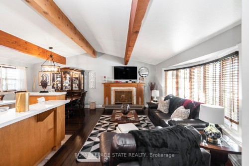 92 Auchmar Road, Hamilton, ON - Indoor With Fireplace