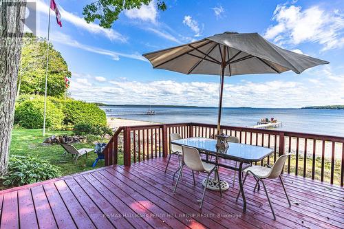 383 Peek-A-Boo Trail, Tiny, ON - Outdoor With Body Of Water With Deck Patio Veranda With View With Exterior