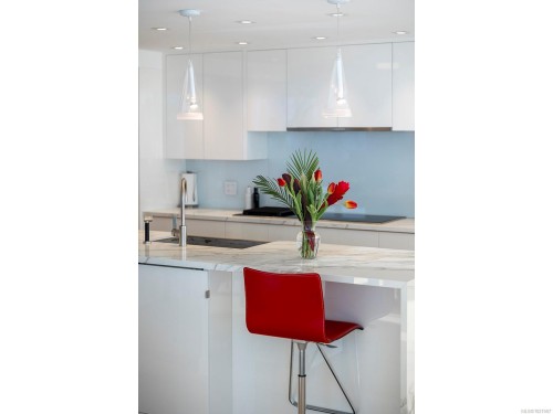 606-1234 Wharf St, Victoria, BC - Indoor Photo Showing Kitchen