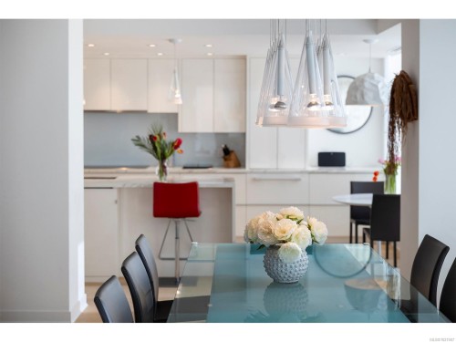 606-1234 Wharf St, Victoria, BC - Indoor Photo Showing Dining Room