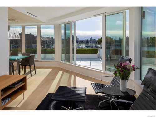 606-1234 Wharf St, Victoria, BC - Indoor Photo Showing Dining Room