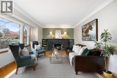 2462 Buckingham Drive, Windsor, ON - Indoor Photo Showing Living Room With Fireplace