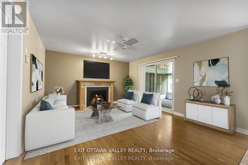 127 Owens Street, Pembroke, ON - Indoor Photo Showing Living Room With Fireplace
