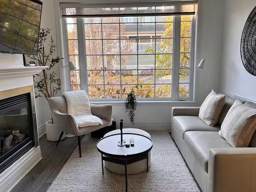 Living room - 103-33 Mtée Victor-Nymark, Saint-Sauveur, QC - Indoor Photo Showing Living Room With Fireplace