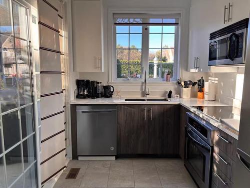 Kitchen - 103-33 Mtée Victor-Nymark, Saint-Sauveur, QC - Indoor Photo Showing Kitchen With Double Sink