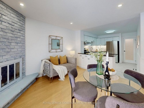 65 Fordcombe Crescent, Markham, ON - Indoor Photo Showing Dining Room With Fireplace