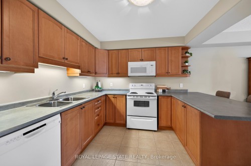 308-908 Mohawk Road E, Hamilton, ON - Indoor Photo Showing Kitchen With Double Sink