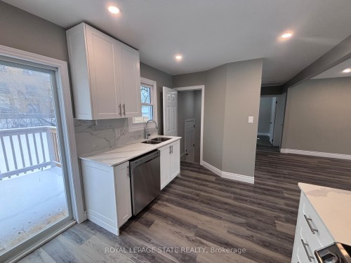 300 East 43Rd Street, Hamilton, ON - Indoor Photo Showing Kitchen With Double Sink