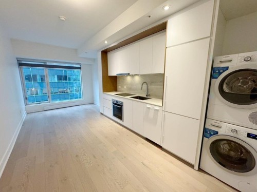 Salon - 2311-1020 Rue De La Montagne, Montréal (Ville-Marie), QC - Indoor Photo Showing Laundry Room