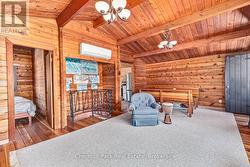 Living and dining area at the top of the stairs - 