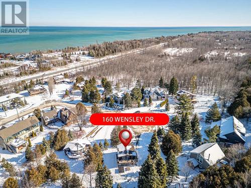 View of the property - walk to the Georgian Trail - 160 Wensley Drive, Blue Mountains, ON - Outdoor With Body Of Water With View