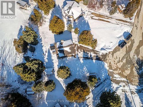 Aerial view of the property - 160 Wensley Drive, Blue Mountains, ON - Outdoor With View