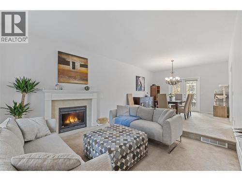 3947 Lakevale Place, Kelowna, BC - Indoor Photo Showing Living Room With Fireplace
