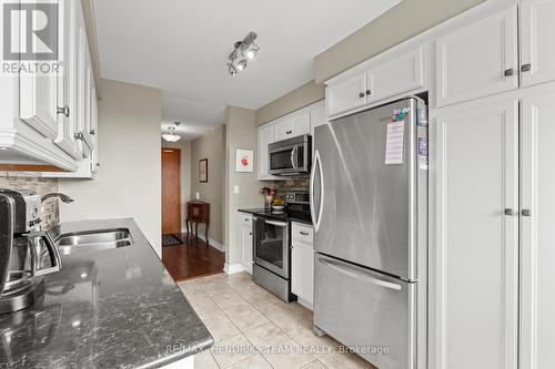 502 - 3 Towering Heights Boulevard, St. Catharines (Glendale/Glenridge), ON - Indoor Photo Showing Kitchen With Stainless Steel Kitchen With Double Sink
