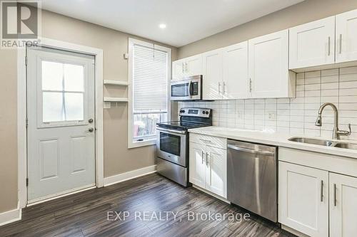 27 Ashley Street, Hamilton, ON - Indoor Photo Showing Kitchen With Stainless Steel Kitchen With Double Sink