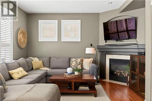 1326 Pepperbush Place, Oakville, ON - Indoor Photo Showing Living Room With Fireplace