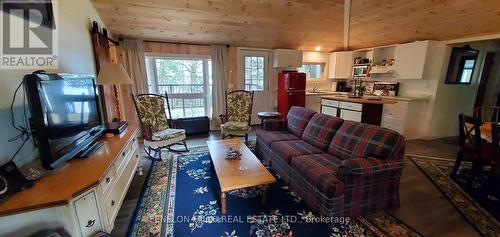 Living room with sofa bed - 168 Lakebreeze Road, Kawartha Lakes (Fenelon), ON - Indoor Photo Showing Living Room