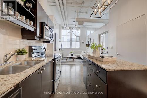 126 - 410 King Street W, Kitchener, ON - Indoor Photo Showing Kitchen With Double Sink
