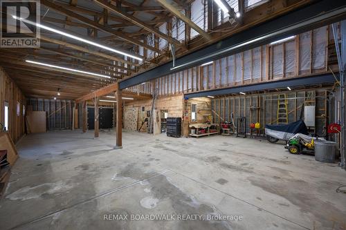 Inside Barn/Garage - 4701 4Th Concession Road, Augusta, ON - Indoor Photo Showing Garage