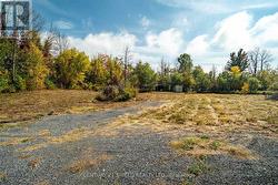 gravel laneway & mostly cleared lot - 