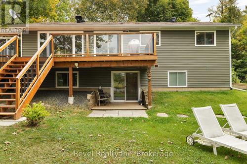 View from the  water to the cottage - 210 Burnett'S Road, Mckellar, ON - Outdoor