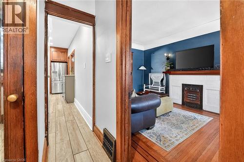 207 Edgemont Street S, Hamilton, ON - Indoor With Fireplace