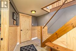 Stairs to the lower level of the chalet - 