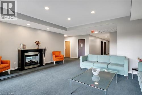 170 Water Street N Unit# 1206, Cambridge, ON - Indoor With Fireplace