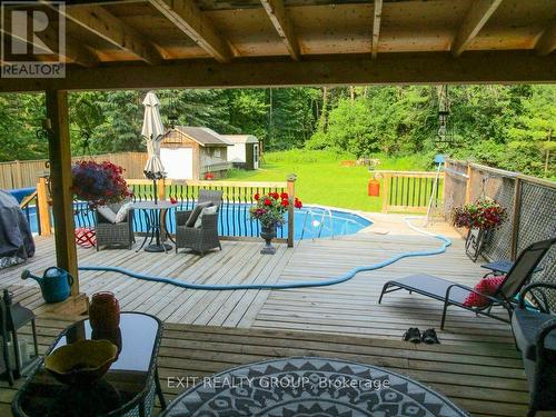 640 Victoria Street N, Tweed (Hungerford (Twp)), ON - Outdoor With Above Ground Pool With Deck Patio Veranda