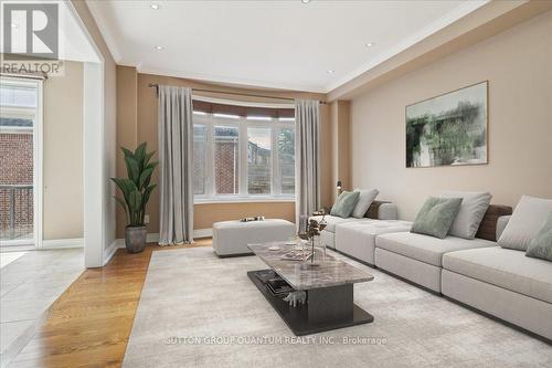 Photo has been digitally staged. - 32 Harborn Road, Mississauga, ON - Indoor Photo Showing Living Room