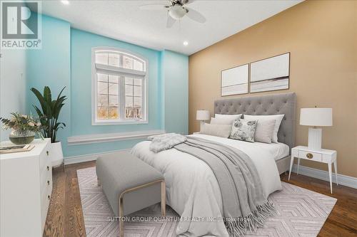 Photo has been digitally staged. - 32 Harborn Road, Mississauga, ON - Indoor Photo Showing Bedroom