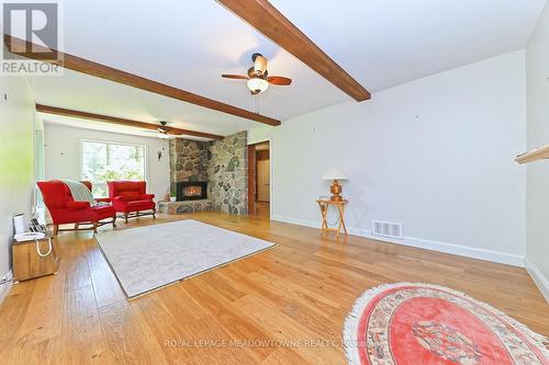 4 Ann Street, Halton Hills, ON - Indoor Photo Showing Living Room With Fireplace