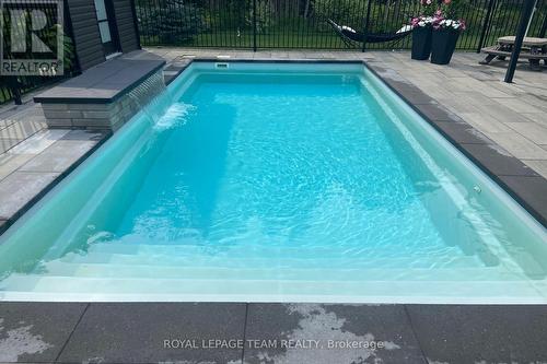 Pool is only 5' deep great for kids/grandkids!! - 295 Ridgemont Drive, Beckwith, ON - Outdoor With In Ground Pool