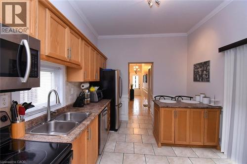 113 Steven Street, Hamilton, ON - Indoor Photo Showing Kitchen With Double Sink